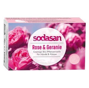 SODASAN BIO pleťové mydlo Cream Divoká Ruža 100 g