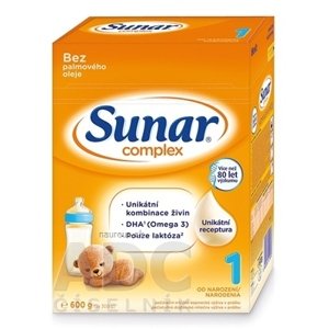 Semper AB Sunar Complex 1 počiatočná mliečna výživa (od narodenia) (inov.2020) 1x600 g 600g
