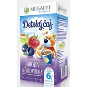 Megafyt Pharma s.r.o. MEGAFYT Detský čaj JAHODA A ČUČORIEDKA inov.2015, ovocný čaj, 20x2 g (40 g) 20 x 2 g
