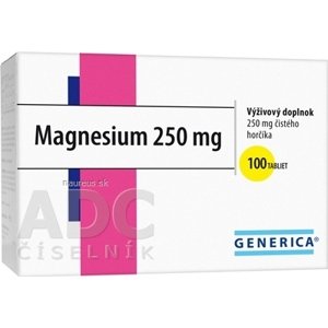 GENERICA spol. s r.o. GENERICA Magnesium 250 mg tbl 1x100 ks 100 ks