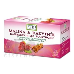 FYTOPHARMA, a.s. FYTO MALINA & RAKYTNÍK ovocno-bylinný čaj 20x2 g (40 g) 20 ks