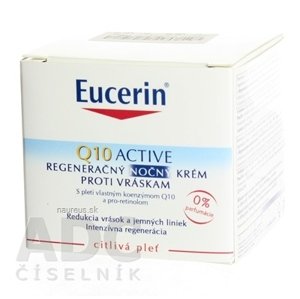 BEIERSDORF AG Eucerin Q10 ACTIVE nočný krém proti vráskam regeneračný na citlivú pokožku 1x50 ml 50 ml