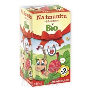 MEDIATE s.r.o. APOTHEKE ROZPRÁVKA Na imunitu s jahodou Bio bylinný čaj (od ukončeného 9. mesiaca) 20x2 g (40 g) 42g