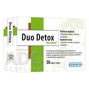 GENERICA spol. s r.o. GENERICA Duo Detox herbal tbl 1x30 ks 30 ks