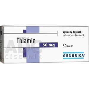 GENERICA spol. s r.o. GENERICA Thiamin 50 mg tbl 1x30 ks 30 ks