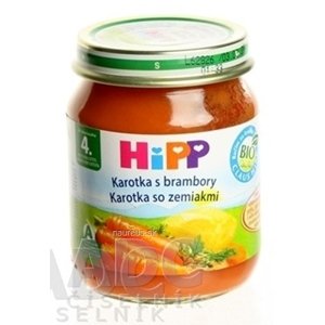 Hipp Beteiligungs AG HiPP Príkrm Karotka so zemiakmi zeleninový (od ukonč. 4. mesiaca) 1x125 g 125 g