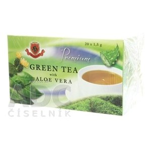 HERBEX spol. s r.o. HERBEX Premium GREEN TEA S ALOE VERA zelený čaj 20x1,5 g (30 g) 20 ks