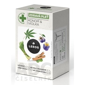 LEROS, s r.o. LEROS ZDRAVÁ PLEŤ Konope & Fialka bylinný čaj 20x1,5 g (30 g)