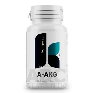 KOMPAVA spol. s r. o. kompava A-AKG  (Arginín-alfa-ketoglutarát) 450 mg cps 1x120 ks 1 x 120 ks