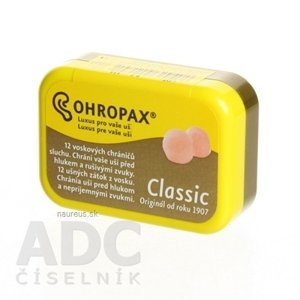 Ohropax OHROPAX CLASSIC Ušné vložky v krabičke 1x12 ks 12 ks
