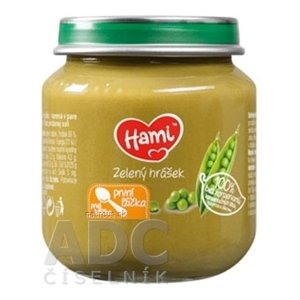 NUTRICIA Zakłady Produkcyjne Sp. z o.o. Hami zeleninový príkrm Zelený hrášok prvá lyžička (od ukonč. 4. mesiaca) 1x125 g 125 g