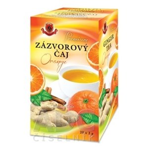 HERBEX spol. s r.o. HERBEX Premium ZÁZVOROVÝ ČAJ Orange bylinný čaj 20x2 g (40 g) 20 ks