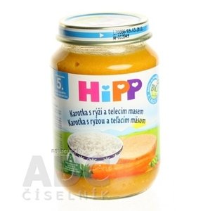 Hipp Beteiligungs AG HiPP Príkrm Mrkva s ryžou a teľacím mäsom Baby menu (od ukonč. 5. mesiaca) 1x190 g 190 g