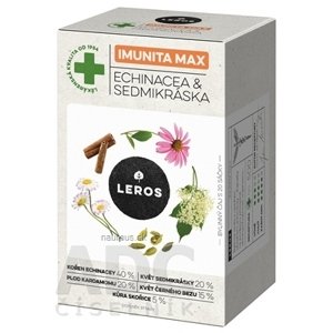 LEROS, s r.o. LEROS IMUNUTA MAX ECHINACEA & SEDMOKRÁSKA bylinný čaj, nálevové vrecúška 20x1,2 g (24 g)