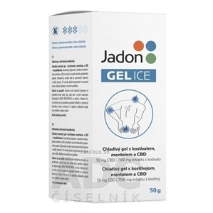 Cheveki-Grus, s.r.o. Jadon GEL ICE chladivý gél s kostihojom, mentolom a CBD 1x50 g