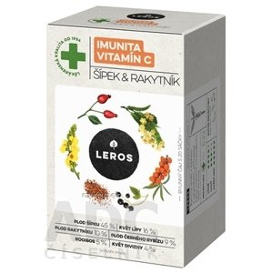 LEROS, s r.o. LEROS IMUNITA VITAMÍN C, ŠÍPKA & RAKYTNÍK bylinný čaj, nálevové vrecúška 20x2 g (40 g)