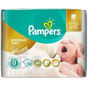 Procter and Gamble DS Polska Sp. z o.o. PAMPERS PREMIUM CARE 0 Newborn detské plienky, od narodenia (< 2,5 kg) 1x30 ks