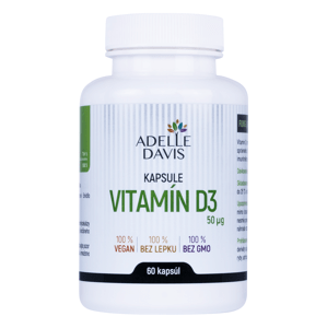 Adelle Davis Adelle Davis - Vitamín D3, 60 kapsúl 60 kps