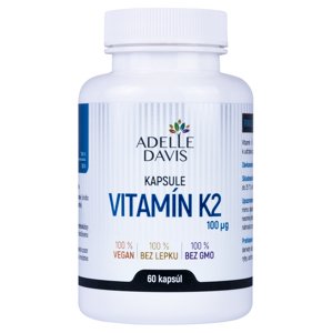 Adelle Davis Adelle Davis - Vitamín K2 (MK-7), 100 mcg, 60 kapsúl 60 kps