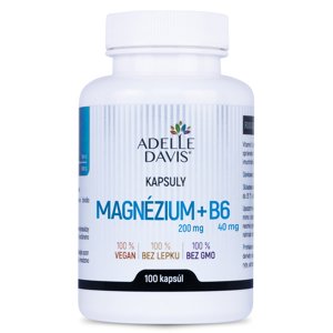 Adelle Davis Adelle Davis - Magnézium, 200 mg a B6 40mg, 100 kapsúl 240mg