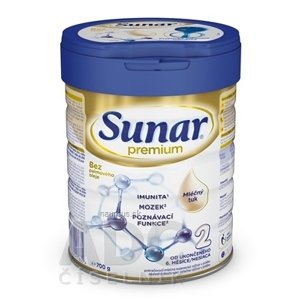 Semper AB Sunar Premium 2 následná mliečna výživa (od ukonč. 6. mesiaca)1x700 g 700g