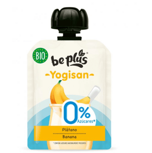 BePlus BIO Kapsička Banán a jogurt 0% cukru 90g