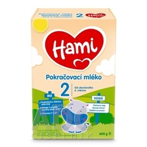NUTRICIA Zakłady Produkcyjne Sp. z o.o. Hami 2 Následné mlieko dojčenská mliečna výživa v prášku (od ukonč. 6. mes.) (inov.2022) 1x600 g