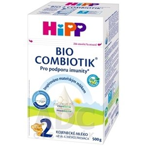 Hipp Beteiligungs AG HiPP 2 BIO COMBIOTIK (inov.2022) následná mliečna dojčenská výživa (od ukonč. 6. mesiaca) 1x500 g