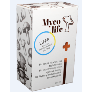 Mycolife MYCOLIFE-LIFE 6 bio Cordyceps,materská kašička, 100 ml - Strážca hormonálneho systému 100 ml