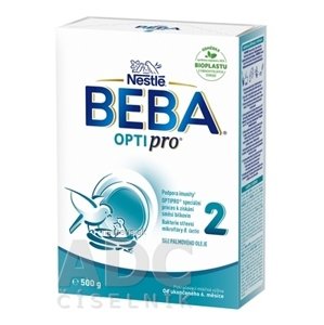 Nestlé France BEBA OPTIPRO 2 následná dojčenská výživa (od ukonč. 6. mesiaca)(inov.2022) 1x500 g