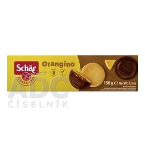 Dr. Schär AG Schär ORANGINO jemné pečivo bezgluténové, polomáčané v čokoláde 1x150 g