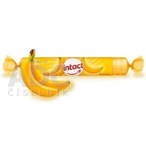 Sanotact GmbH INTACT HROZNOVÝ CUKOR s vitamínom C s príchuťou banánu (pastilky v rolke) 1x40g