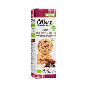 Celiane glutenfree Celiane bezlepkové krehké ovsené sušienky s kúskami čokolády a lieskovými orechami 120 g